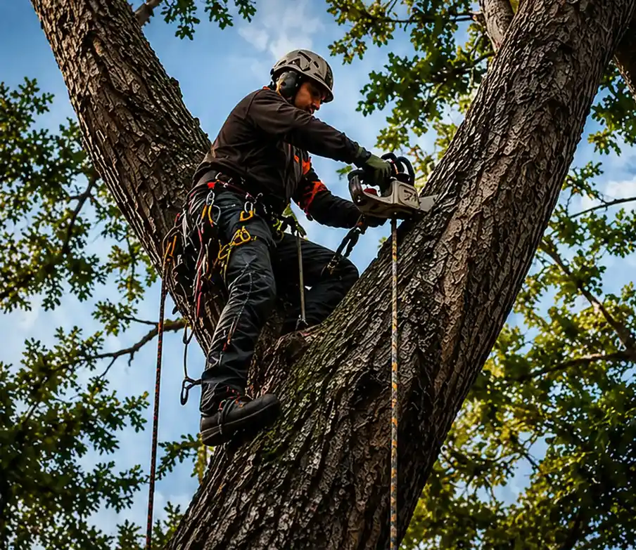 Professional arborist performing tree care services in Buffalo, NY
